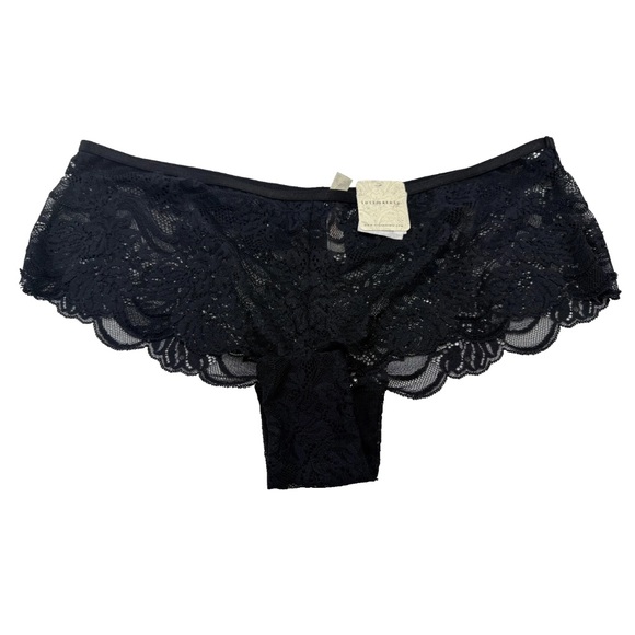 Intimately Free People Last Dance Lace Brief Sz L Black - Picture 4 of 6